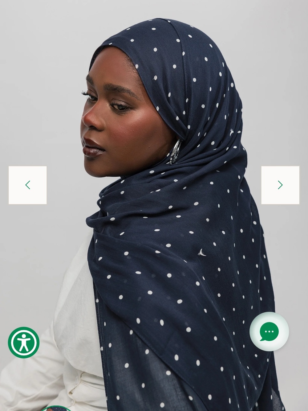 VELA Polka Dot Navy Modal